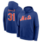 Kooe NY.Mets #31 Mike Piazza Player Royal Club Pullover Hoodie Game Stitched Jerseys