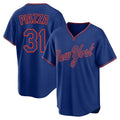 Kooe NY.Mets #31 Mike Piazza Player Royal T-shirt Home Game Stitched Jerseys