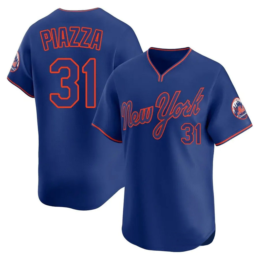 Kooe NY.Mets #31 Mike Piazza Player Royal T-shirt Home Limited Elite Stitched Jerseys