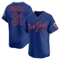 Kooe NY.Mets #31 Mike Piazza Player Royal T-shirt Home Limited Elite Stitched Jerseys