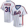 Kooe NY.Mets #31 Mike Piazza Player White Cooperstown Collection T-shirt Game Stitched Jerseys