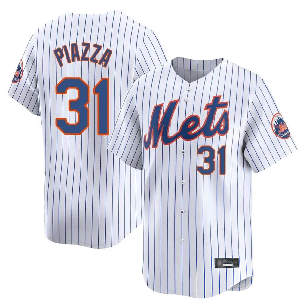 Kooe NY.Mets #31 Mike Piazza Player White Home Replica Stitched Jerseys