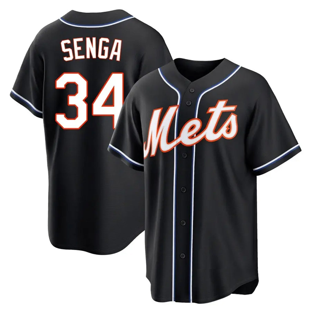 Kooe NY.Mets #34 Kodai Senga Player Black Fashion Out Game Stitched Jerseys