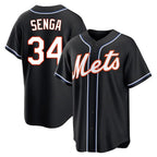 Kooe NY.Mets #34 Kodai Senga Player Black Fashion Out Game Stitched Jerseys