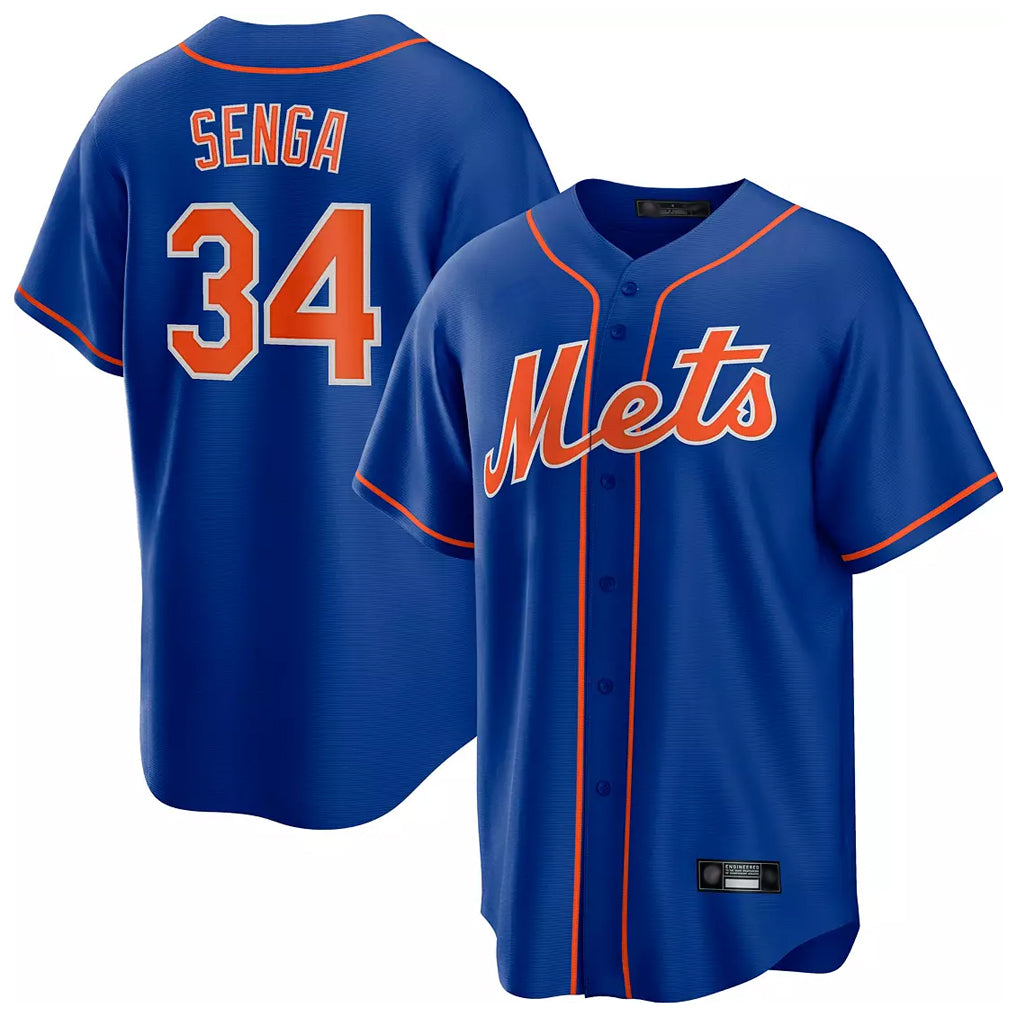 Kooe NY.Mets #34 Kodai Senga Player Royal Home Game Stitched Jerseys