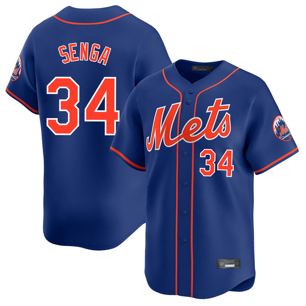 Kooe NY.Mets #34 Kodai Senga Player Royal Home Limited Stitched Jerseys