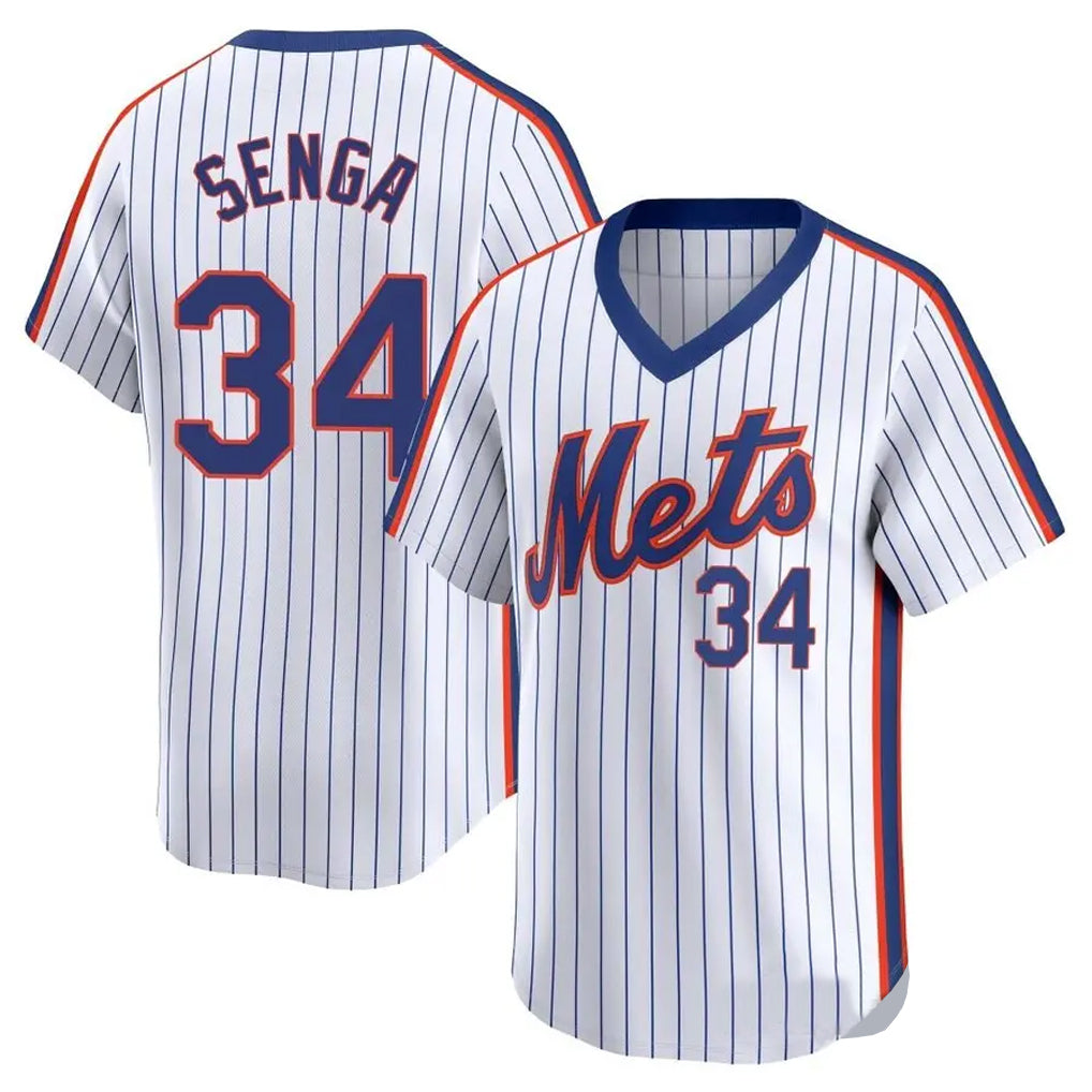 Kooe NY.Mets #34 Kodai Senga Player White Cooperstown Collection T-shirt Game Stitched Jerseys