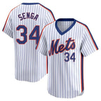 Kooe NY.Mets #34 Kodai Senga Player White Cooperstown Collection T-shirt Game Stitched Jerseys