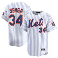 Kooe NY.Mets #34 Kodai Senga Player White Home Limited Stitched Jerseys