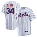 Kooe NY.Mets #34 Kodai Senga Player White Home Replica Stitched Jerseys