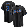 Kooe NY.Mets #3 Carson Benge Player Black Replica Home Game Stitched Jerseys