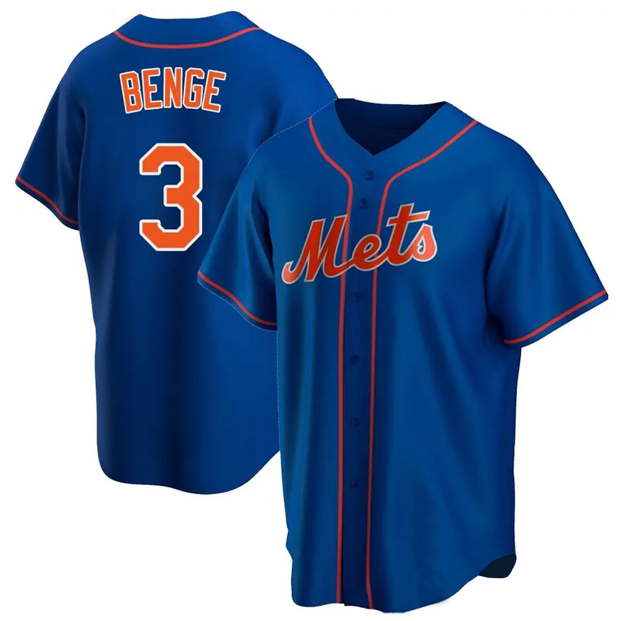 Kooe NY.Mets #3 Carson Benge Player Royal Home Game Stitched Jerseys