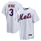 Kooe NY.Mets #3 Carson Benge Player White Home Limited Stitched Jerseys