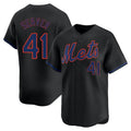 Kooe NY.Mets #41 Tom Seaver Player Black Alternate Home Limited Stitched Jerseys