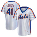 Kooe NY.Mets #41 Tom Seaver Player White Cooperstown Collection T-shirt Home Stitched Jerseys