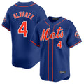 Kooe NY.Mets #4 Francisco Alvarez Player Royal Home Limited Stitched Jerseys