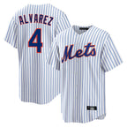 Kooe NY.Mets #4 Francisco Alvarez Player White Home Game Stitched Jerseys
