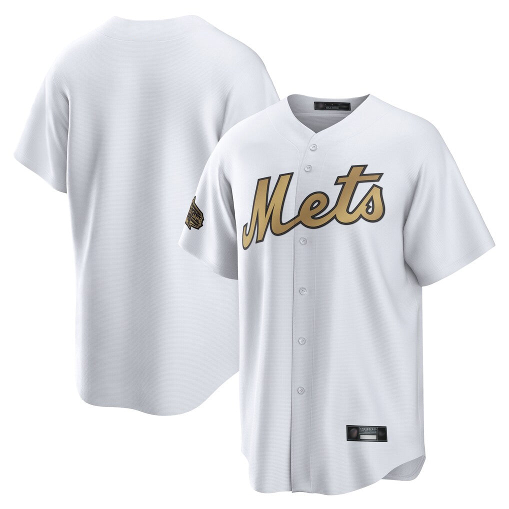Kooe NY.Mets Blank Player Gold Road Home Game Stitched Jerseys