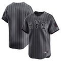 Kooe NY.Mets Blank Player Gray City Connect Limited Stitched Jerseys