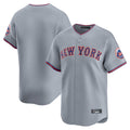 Kooe NY.Mets Blank Player Gray Road Limited Home Stitched Jerseys