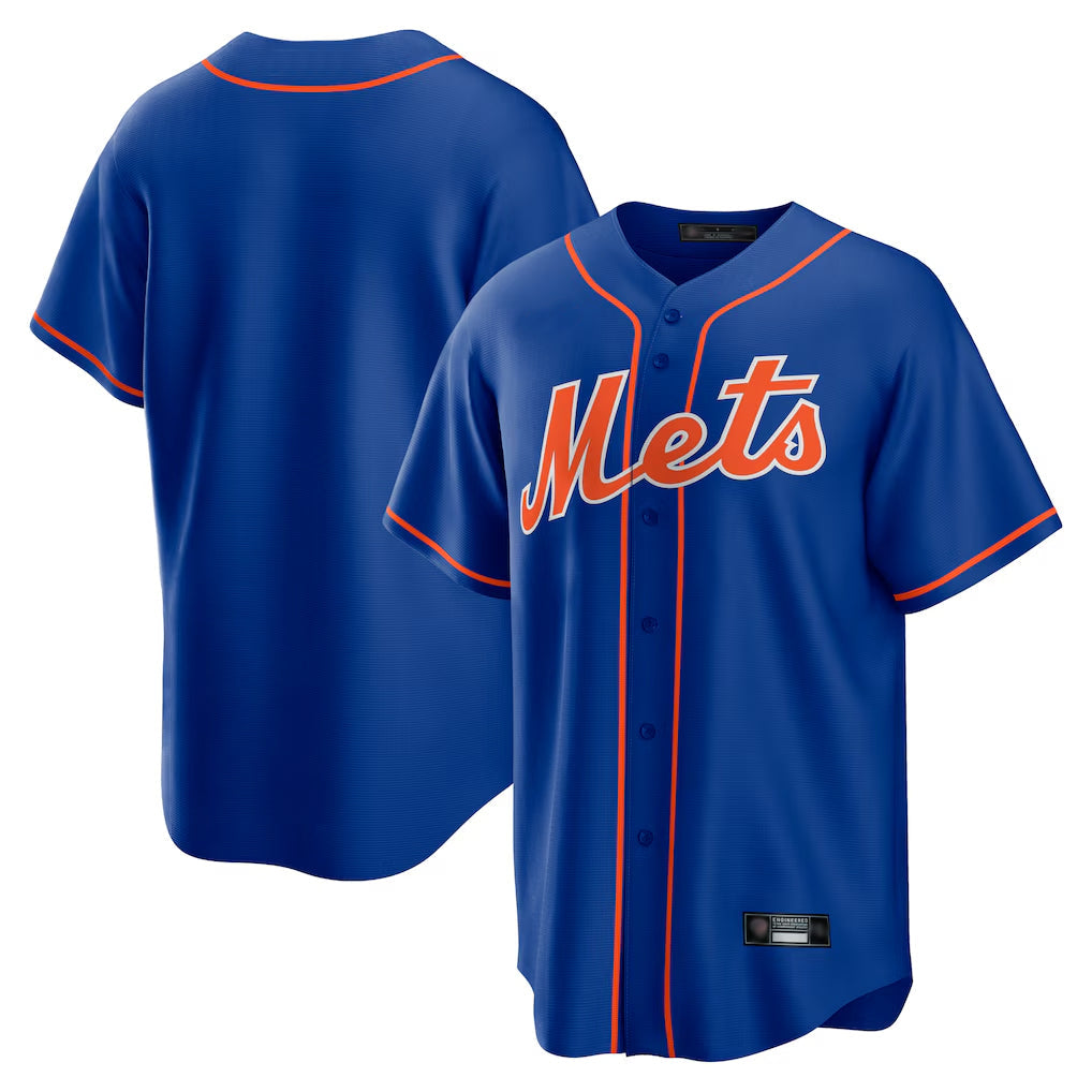 Kooe NY.Mets Blank Player Royal Home Game Stitched Jerseys