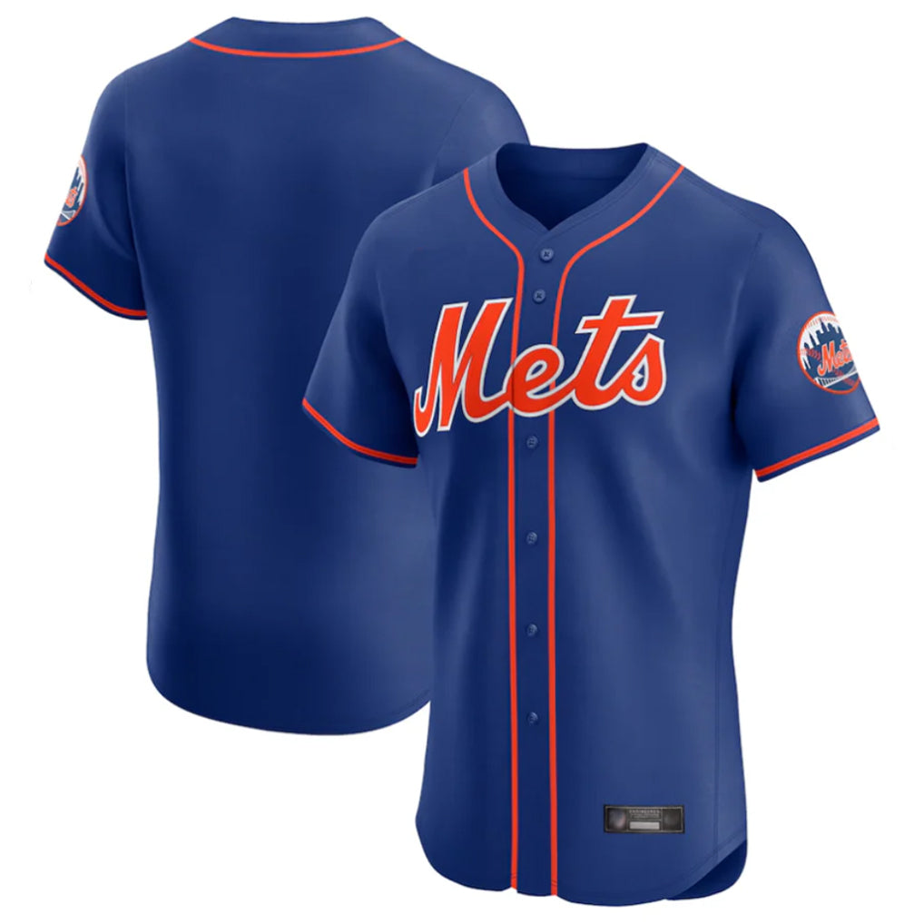 Kooe NY.Mets Blank Player Royal Limited Elite Home Stitched Jerseys