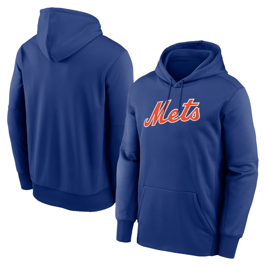 Kooe NY.Mets Blank Player Royal Primary Therma Hoodie Stitched Jerseys