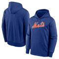 Kooe NY.Mets Blank Player Royal Primary Therma Hoodie Stitched Jerseys