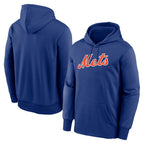 Kooe NY.Mets Blank Player Royal Primary Therma Hoodie Stitched Jerseys