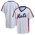 Kooe NY.Mets Blank Player White Cooperstown Collection T-shirt Home Stitched Jerseys