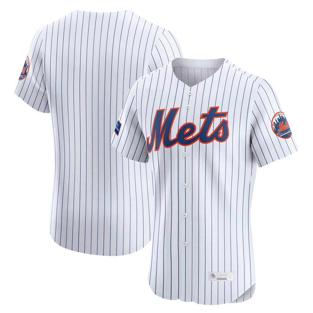 Kooe NY.Mets Blank Player White Home Limited Elite Stitched Jerseys