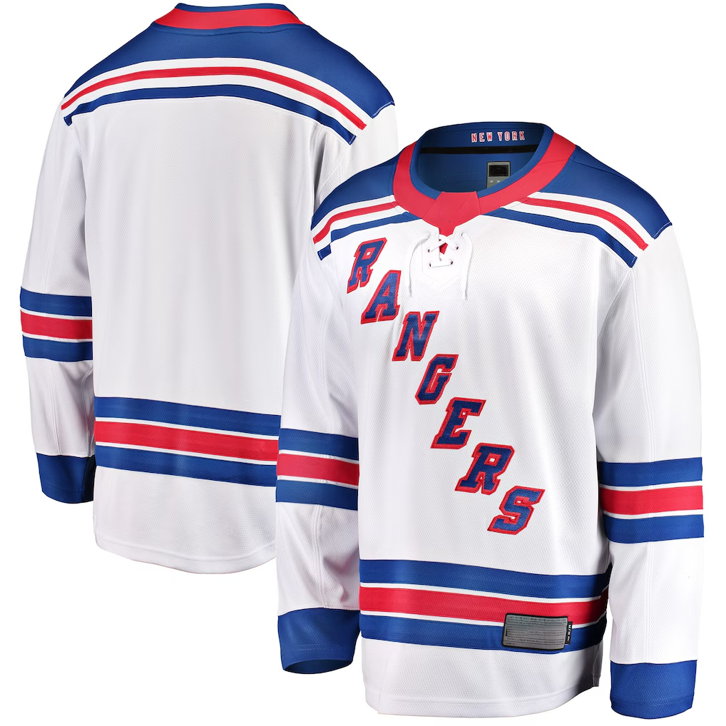 Kooe NY.Rangers White Breakaway Jerseys