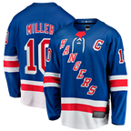 Kooe NY.Rangers #10 JT Miller Blue Home Captain's Patch Breakaway Jerseys