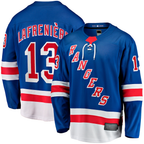Kooe NY.Rangers #13 Alexis Lafreniere Blue Home Breakaway Jerseys