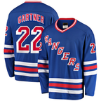 Kooe NY.Rangers #22 Mike Gartner Blue Home Breakaway Jerseys