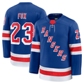 Kooe NY.Rangers #23 Adam Fox Blue Home Premium Jerseys