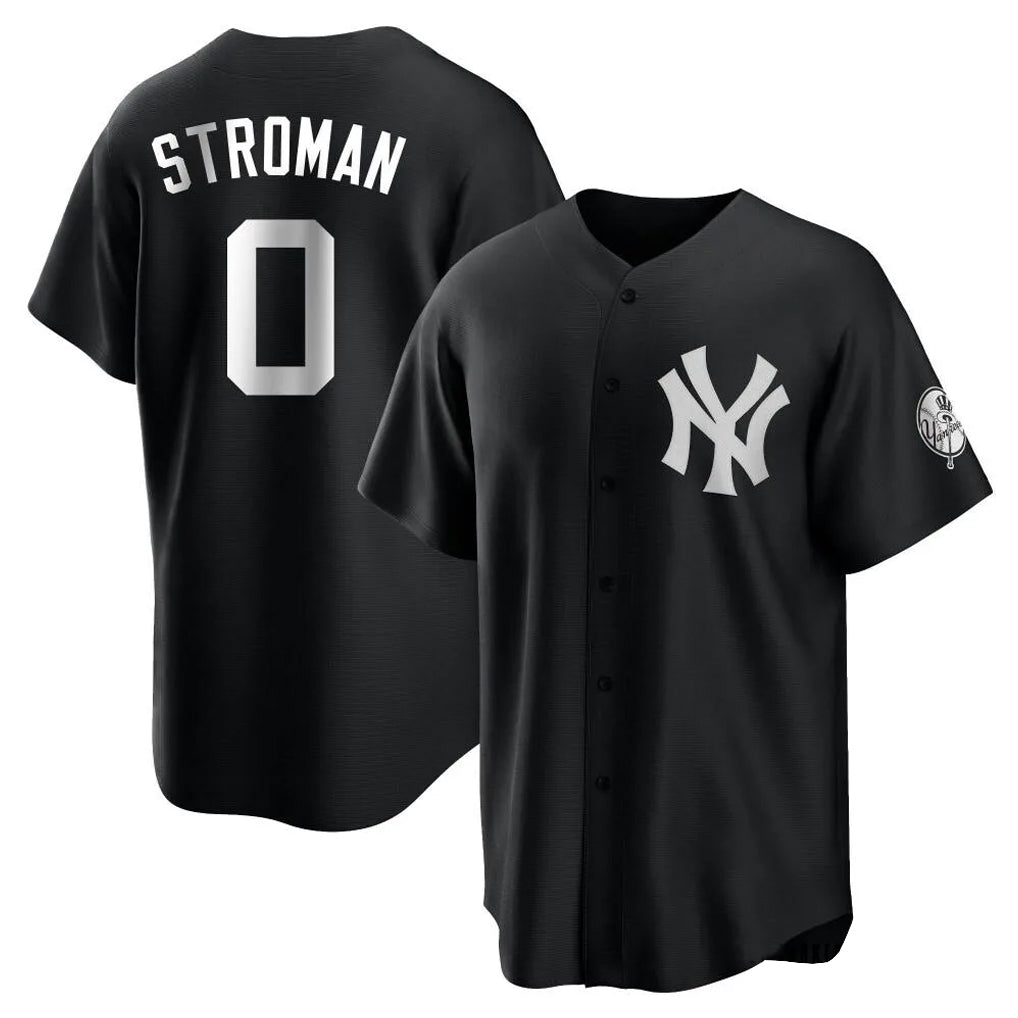 Kooe NY.Yankees #0 Marcus Stroman Player Black Game Stitched Jerseys