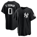 Kooe NY.Yankees #0 Marcus Stroman Player Black Game Stitched Jerseys