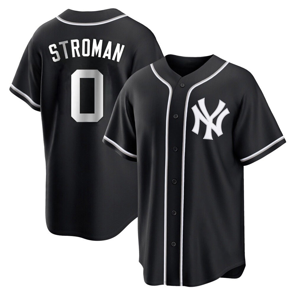 Kooe NY.Yankees #0 Marcus Stroman Player Black Out Game Home Stitched Jerseys