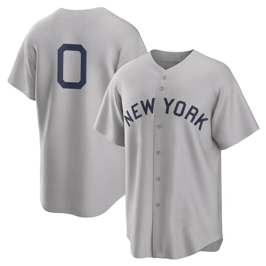 Kooe NY.Yankees #0 Marcus Stroman Player Gray Field of Dreams Game Stitched Jerseys
