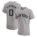 Kooe NY.Yankees #0 Marcus Stroman Player Gray Limited Elite Home Stitched Jerseys