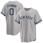 Kooe NY.Yankees #0 Marcus Stroman Player Gray Road Game Stitched Jerseys