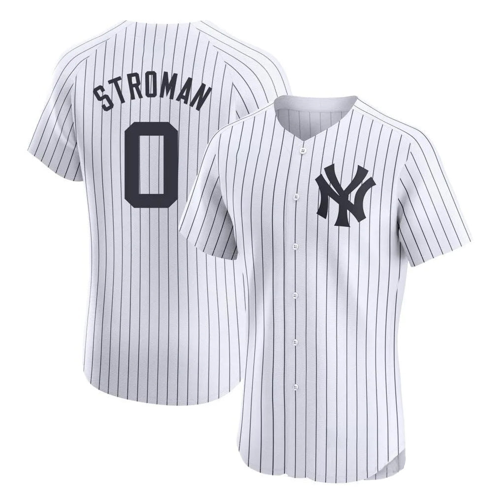 Kooe NY.Yankees #0 Marcus Stroman Player White Limited Elite Home Stitched Jerseys