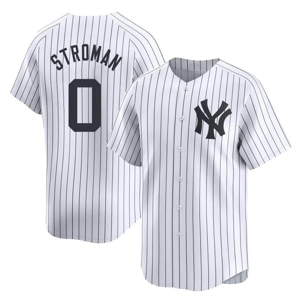 Kooe NY.Yankees #0 Marcus Stroman Player White Limited Home Stitched Jerseys