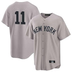 Kooe NY.Yankees #11 Anthony Volpe Player Gray Game Home Stitched Jerseys