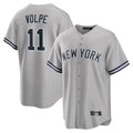 Kooe NY.Yankees #11 Anthony Volpe Player Gray Road Game Stitched Jerseys