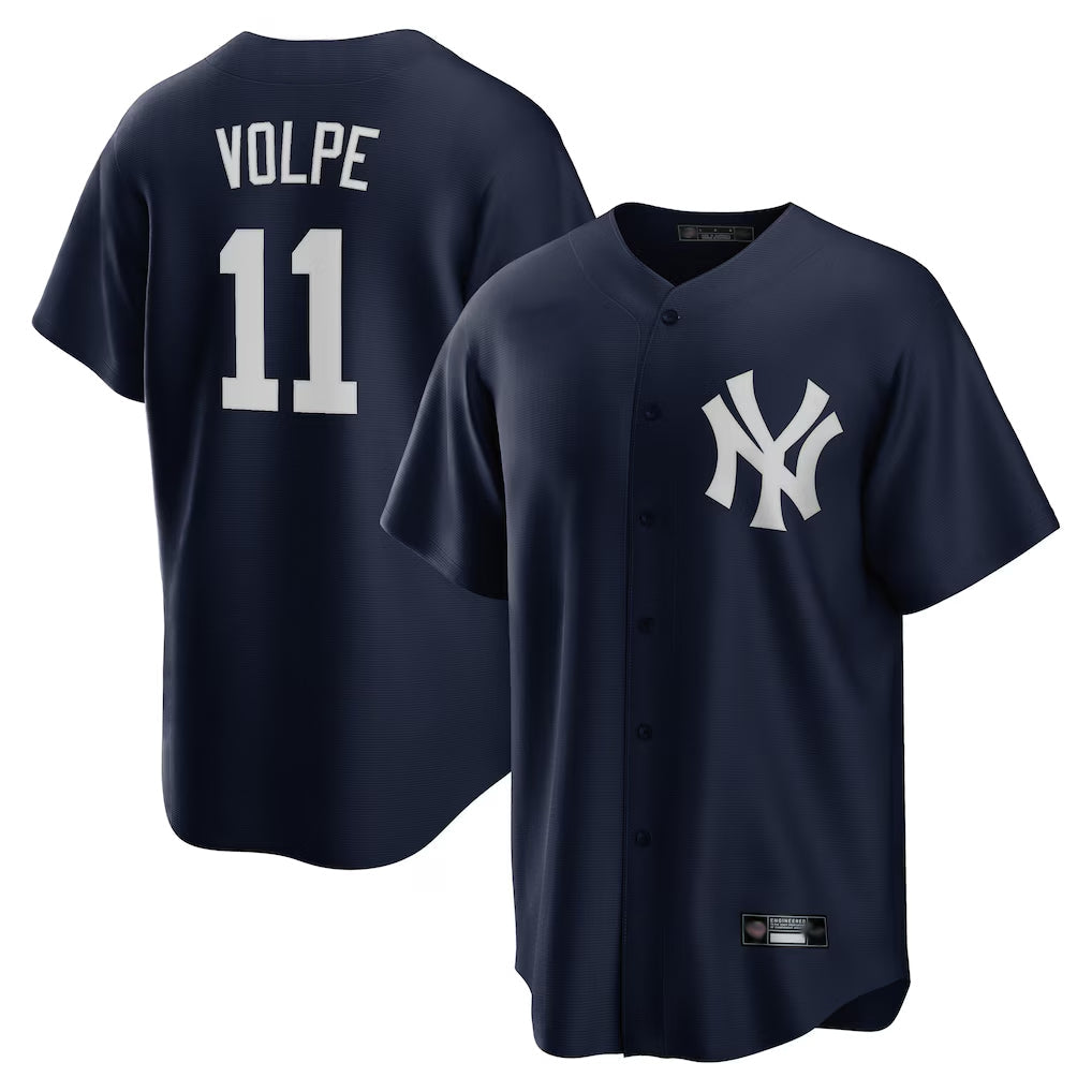 Kooe NY.Yankees #11 Anthony Volpe Player Navy Game Stitched Jerseys