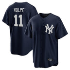 Kooe NY.Yankees #11 Anthony Volpe Player Navy Game Stitched Jerseys