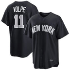 Kooe NY.Yankees #11 Anthony Volpe Player Navy Home Game Stitched Jerseys