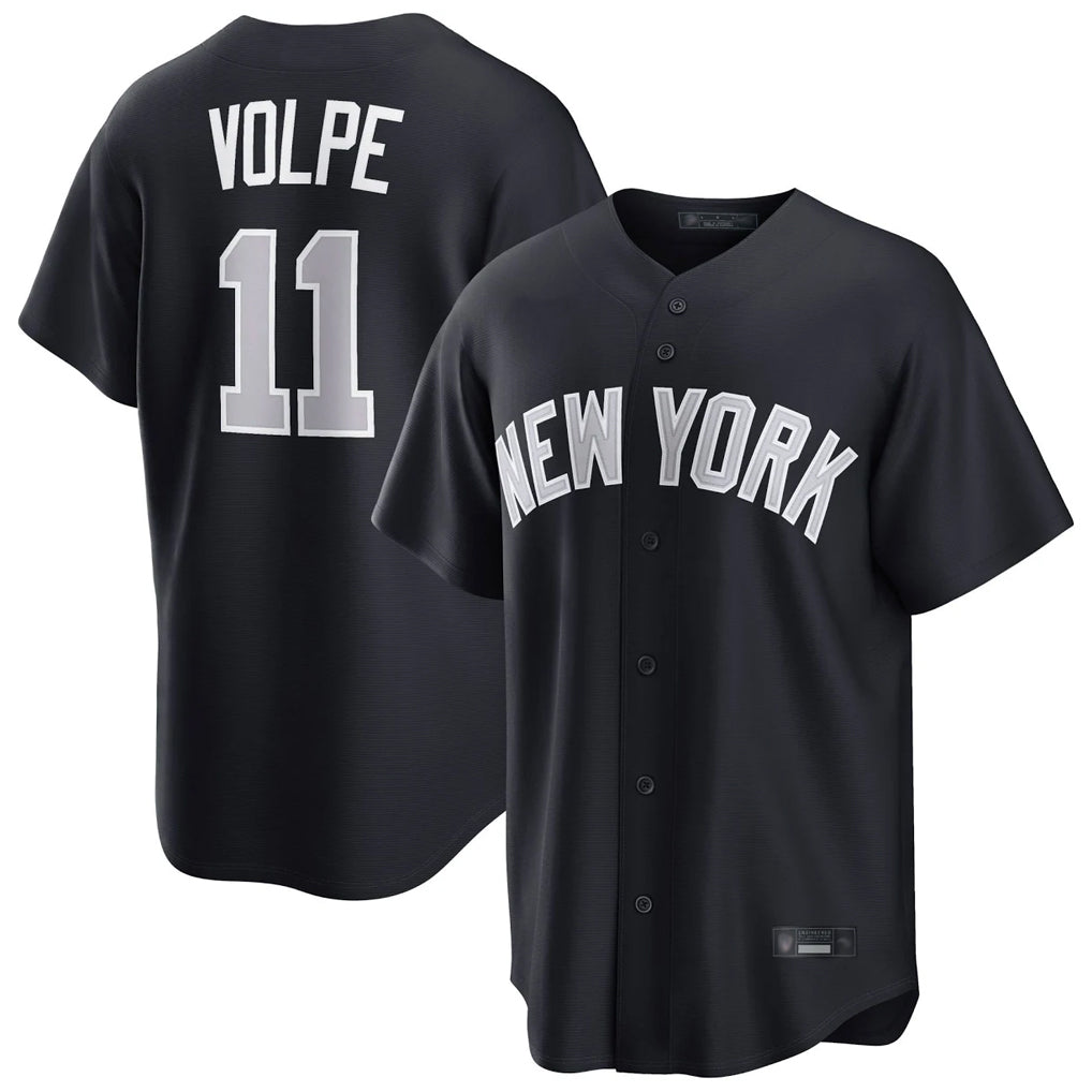 Kooe NY.Yankees #11 Anthony Volpe Player Navy Home Game Stitched Jerseys